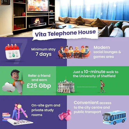 Student-only Premium Telephone House * Sheffield